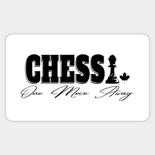 Chess One Move Away Canada Sticker